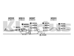 KLARIUS 600259U išmetimo sistema