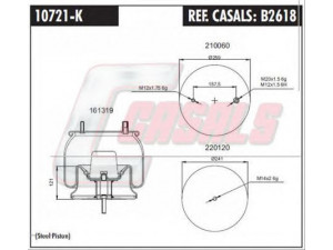 CASALS B2618 dėklas, pneumatinė pakaba