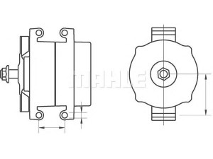 MAHLE ORIGINAL MG 163 kintamosios srovės generatorius
272-1889