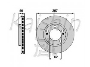 KAISHIN CBR325 stabdžių diskas 
 Stabdžių sistema -> Diskinis stabdys -> Stabdžių diskas
435120K010, 435120K030