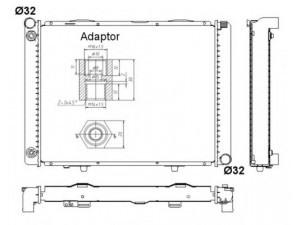 NRF 52023 radiatorius, variklio aušinimas 
 Aušinimo sistema -> Radiatorius/alyvos aušintuvas -> Radiatorius/dalys
2015007303, 2015008503, 2015008603