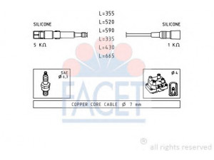 FACET 4.8769 uždegimo laido komplektas 
 Kibirkšties / kaitinamasis uždegimas -> Uždegimo laidai/jungtys
078 905 531 A, 078 905 532 A, 078 905 533 A