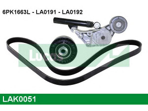 LUCAS ENGINE DRIVE LAK0051 V formos rumbuotas diržas, komplektas 
 Techninės priežiūros dalys -> Techninės priežiūros intervalai