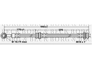 BORG & BECK BBH7523 stabdžių žarnelė
51550-83E00, 4700362
