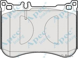 APEC braking PAD1927 stabdžių trinkelių rinkinys, diskinis stabdys 
 Techninės priežiūros dalys -> Papildomas remontas
0064205020, A0064205020