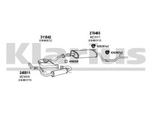 KLARIUS 600304E išmetimo sistema 
 Išmetimo sistema -> Išmetimo sistema, visa