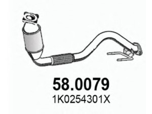 ASSO 58.0079 katalizatoriaus keitiklis 
 Išmetimo sistema -> Katalizatoriaus keitiklis
1K0254301X