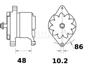 MAHLE ORIGINAL MG 508 kintamosios srovės generatorius
