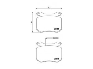 BREMBO P 61 017 stabdžių trinkelių rinkinys, diskinis stabdys 
 Techninės priežiūros dalys -> Papildomas remontas
424516, 424816, 424834, 424835