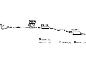 ERNST 050296 išmetimo sistema 
 Išmetimo sistema -> Išmetimo sistema, visa