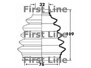 FIRST LINE FCB6091 gofruotoji membrana, kardaninis velenas 
 Ratų pavara -> Gofruotoji membrana
1683600068