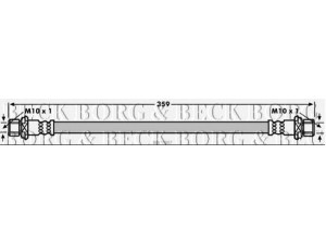 BORG & BECK BBH7887 stabdžių žarnelė 
 Stabdžių sistema -> Stabdžių žarnelės
90947-02952