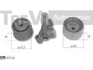 TREVI AUTOMOTIVE KD1507 paskirstymo diržo komplektas 
 Techninės priežiūros dalys -> Papildomas remontas
