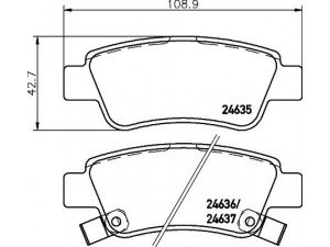 HELLA PAGID 8DB 355 013-591 stabdžių trinkelių rinkinys, diskinis stabdys 
 Techninės priežiūros dalys -> Papildomas remontas
43022SWWG01, 43022SWWG02, 43022SWWG03