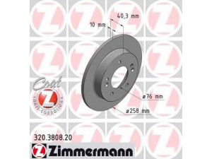 ZIMMERMANN 320.3808.20 stabdžių diskas 
 Stabdžių sistema -> Diskinis stabdys -> Stabdžių diskas
58411-1P300, 58411-1P300