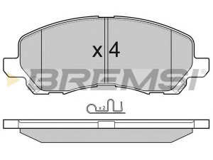 BREMSI BP3080 stabdžių trinkelių rinkinys, diskinis stabdys 
 Techninės priežiūros dalys -> Papildomas remontas
5191217AA, 68020494AA, 68020494AB