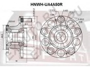 ASVA HNWH-UA4A50R rato stebulė 
 Ašies montavimas/vairavimo mechanizmas/ratai -> Rato stebulė/montavimas -> Rato stebulė
42200-S0A-N51, 42200-S2X-J51, 42200-S7A-008