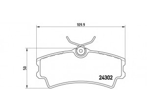 BREMBO P 72 001 stabdžių trinkelių rinkinys, diskinis stabdys 
 Techninės priežiūros dalys -> Papildomas remontas