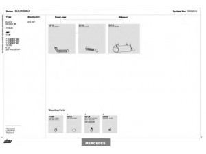 DINEX 250000016 išmetimo sistema 
 Išmetimo sistema -> Išmetimo sistema, visa
