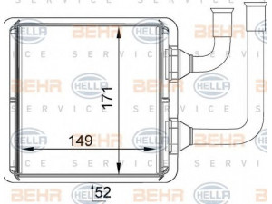 HELLA 8FH 351 333-061 šilumokaitis, salono šildymas 
 Šildymas / vėdinimas -> Šilumokaitis
7 204 831, 7M0819030, 95NW18B539RA