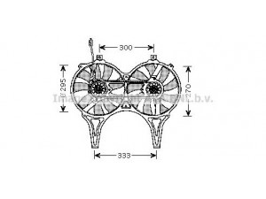 AVA QUALITY COOLING MS7514 ventiliatorius, radiatoriaus 
 Aušinimo sistema -> Oro aušinimas
0000541288, 0005401788, 0015001693