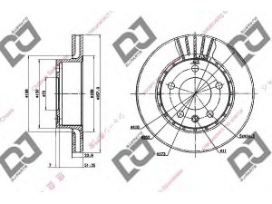 DJ PARTS BD1764 stabdžių diskas 
 Dviratė transporto priemonės -> Stabdžių sistema -> Stabdžių diskai / priedai
569039, 90271134