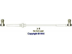 WAIglobal SL698 uždegimo laido komplektas