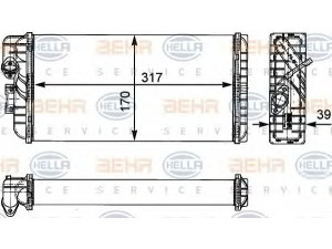 HELLA 8FH 351 312-431 šilumokaitis, salono šildymas 
 Šildymas / vėdinimas -> Šilumokaitis
002 835 24 01, A 002 835 24 01