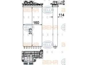 HELLA 8FH 351 315-581 šilumokaitis, salono šildymas 
 Šildymas / vėdinimas -> Šilumokaitis
6448.T9