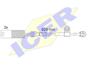 ICER 610396 E C įspėjimo kontaktas, stabdžių trinkelių susidėvėjimas 
 Stabdžių sistema -> Susidėvėjimo indikatorius, stabdžių trinkelės
34 35 1 182 065