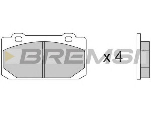 BREMSI BP2240 stabdžių trinkelių rinkinys, diskinis stabdys 
 Techninės priežiūros dalys -> Papildomas remontas
0060750465, 0060750872, 0060777263