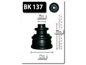 SHAFTEC BK137 gofruotoji membrana, kardaninis velenas 
 Ratų pavara -> Gofruotoji membrana