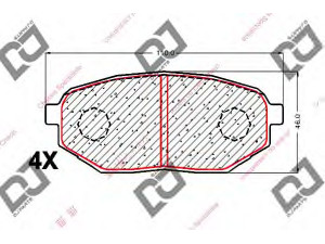 DJ PARTS BP1798 stabdžių trinkelių rinkinys, diskinis stabdys 
 Techninės priežiūros dalys -> Papildomas remontas
MR205974, MR389505, MR475255, AY040-KE024