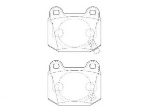 WAGNER WBP21580A stabdžių trinkelių rinkinys, diskinis stabdys 
 Techninės priežiūros dalys -> Papildomas remontas
4605A050, MR407391, 26696FG000