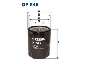 FILTRON OP545 alyvos filtras 
 Filtrai -> Alyvos filtras
4648378, 60810852, 60813507, 1109AR