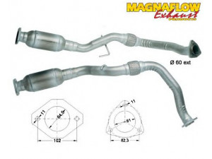 MAGNAFLOW 85868D katalizatoriaus keitiklis 
 Išmetimo sistema -> Katalizatoriaus keitiklis
854432