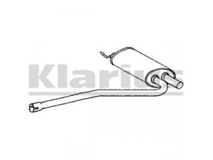 KLARIUS AU260D vidurinis duslintuvas 
 Išmetimo sistema -> Duslintuvas
8D0253409AB, 8D0253409AC, AD0253409AB