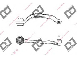 DJ PARTS DA1194 vikšro valdymo svirtis 
 Ašies montavimas/vairavimo mechanizmas/ratai -> Valdymo svirtis/pasukamosios svirties sujungimas -> Vairo trauklės (valdymo svirtis, išilginis balansyras, diago
4D0407694AC, 4D0407694E, 4D0407694H