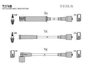 TESLA T274B uždegimo laido komplektas 
 Kibirkšties / kaitinamasis uždegimas -> Uždegimo laidai/jungtys
1612530, 1612551