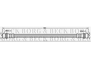 BORG & BECK BBH7893 stabdžių žarnelė 
 Stabdžių sistema -> Stabdžių žarnelės
90947-W2009