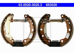 ATE 03.0520-3020.3 stabdžių trinkelių komplektas 
 Techninės priežiūros dalys -> Papildomas remontas
77 01 205 103