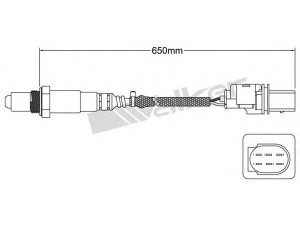 WALKER PRODUCTS 800-95012 lambda jutiklis
07Z 906 262 E