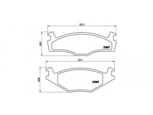 BREMBO P 85 005 stabdžių trinkelių rinkinys, diskinis stabdys 
 Techninės priežiūros dalys -> Papildomas remontas
321698151D, 171698151G, 191698151B