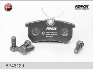 FENOX BP43129 stabdžių trinkelių rinkinys, diskinis stabdys 
 Techninės priežiūros dalys -> Papildomas remontas
1075565, 1107698, 1425407, 98AB2M008BA
