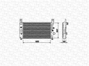 MAGNETI MARELLI 350213492000 radiatorius, variklio aušinimas 
 Aušinimo sistema -> Radiatorius/alyvos aušintuvas -> Radiatorius/dalys
6176984, 6479790, 89FB8005DC