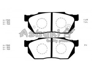 ASHUKI H025-07 stabdžių trinkelių rinkinys, diskinis stabdys 
 Techninės priežiūros dalys -> Papildomas remontas
0 986 490 440/BOSCH, 0 986 AB2 651/BOSCH