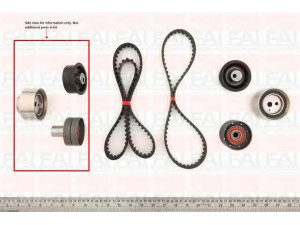 FAI AutoParts TBK158 paskirstymo diržo komplektas 
 Techninės priežiūros dalys -> Papildomas remontas