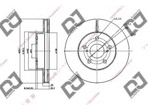 DJ PARTS BD1567 stabdžių diskas 
 Stabdžių sistema -> Diskinis stabdys -> Stabdžių diskas
43512-0K041, 435120K041