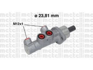 METELLI 05-0587 pagrindinis cilindras, stabdžiai 
 Stabdžių sistema -> Pagrindinis stabdžių cilindras
46010-AX720, 77 01 208 402