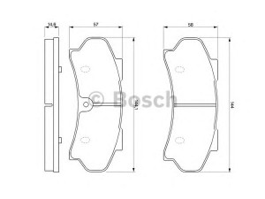 BOSCH 0 986 424 045 stabdžių trinkelių rinkinys, diskinis stabdys 
 Techninės priežiūros dalys -> Papildomas remontas
